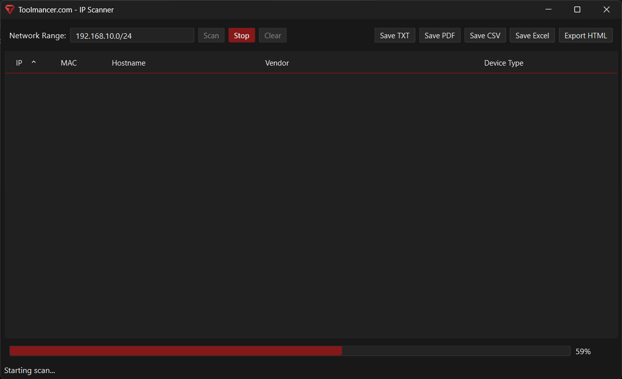 IP Scanner screenshot 2